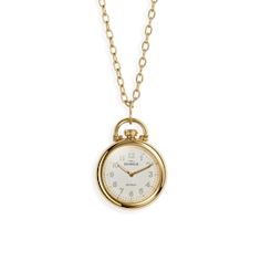 24mm Runwell Watch Pendant Necklace Luxury Pocket Watch With Subdials For Gift, Luxury Pocket Watch With Subdials As Gift, Timeless Gold Watch Accessories As A Gift, Round Watch Accessories With Polished Finish For Gift, Timeless Watch Accessories With Polished Finish As Gift, Classic Yellow Gold Watch Accessories For Gift, Classic Yellow Gold Watch Accessories As Gift, Timeless Yellow Gold Jewelry And Watches, Polished Finish, Timeless Self-winding Watch With Round Dial