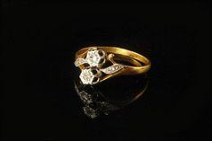 This is a very beautiful and old VICTORIAN STYLE ROSE CUT DIAMONDS 14K GOLD ring size 6 1/2 (weight 2.2g). The ring has diamonds (two 2 mm and two 1 mm) and 14K yellow and white gold. The ring ring is in very good condition. 0.7 BR Victorian Gold Diamond Wedding Ring, Antique Gold Diamond Ring With Rose Cut Diamonds, Etsy Gold Ring, 14k Gold Ring, Yellow Gold Ring, Rose Cut Diamond, Ring Ring, Victorian Style, Yellow Gold Rings