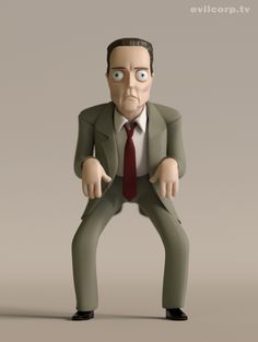 an animated man in a suit and tie