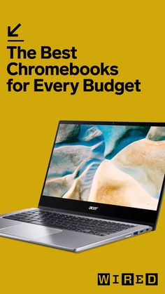 the best chromebooks for every budget by wired - book cover image with yellow background