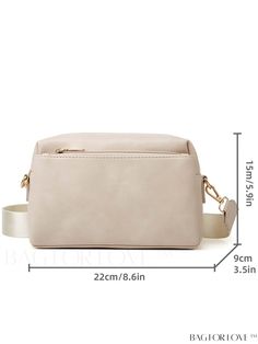 BagForLove - Compact PU Minimalist Square Bag Product Description Color Beige Type Square Bag Bag Size Small Pattern Type Plain Material PU Leather Size Chart INCH CM Strap Length Bag Length Bag Width Bag Height 47.2 inch 8.9 inch 3.1 inch 6.1 inch Strap Length Bag Length Bag Width Bag Height 120 cm 22.5 cm 8 cm 15.5 cm Details Pictures Similar Products h2 { text-align: center; } /* æ¢è¡ */ li{ white-space: normal; word-break: break-all; word-wrap: break-word; } .red-box { width: 100%; display Simple Beige Crossbody Shoulder Bag, Simple Beige Square Shoulder Bag, Solid Color Travel Clutch Shoulder Bag, Solid Color Clutch Shoulder Bag For Travel, Minimalist Beige Crossbody Satchel, Simple Beige Crossbody Bag, Simple Square Shoulder Bag With Adjustable Strap, Simple Beige Shoulder Bag With Adjustable Strap, Simple Square Bag With Adjustable Strap