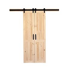 42 in. x 84 in. Vertical Plank Stain Ready Solid Wood Split Barn Door with Hardware Kit - Super Arbor Split Barn Door, Double Barn Doors Sliding, Custom Barn Doors, Wood Barn Door, Interior Sliding Barn Doors, Barn Door Kit, Rustic Hardware, Babe Cave, Double Barn Doors