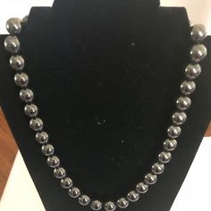 Brand New Never Used, Without Tags Genuine Black Hematite Beads Necklace Has A Lot Of Weight With Silver Magnetic Clasp Beautiful And Elegant Perfect For A Night Out Great Gift For Any Occasion Bundle And Save Elegant Hematite Round Bead Necklaces, Elegant Hematite Beaded Necklaces, Elegant Hematite Round Bead Necklace, Elegant Beaded Hematite Necklace, Elegant Round Hematite Jewelry, Hematite Beads, Magnetic Clasp, Beads Necklace, Womens Jewelry Necklace