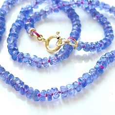 Tanzanite Knotted Necklace, Tanzanite Necklace, Purple Gemstone Jewelry, Layering Necklace, Birthstone Jewelry, Knotted Rainbow Necklace - Etsy Gem Candy, Purple Gemstone Jewelry, Jewelry Layering Necklace, Purple Gemstones, December Birthstone Necklace, Jewelry Layering, Tanzanite Necklace, Multicolor Jewelry, Diy Rainbow