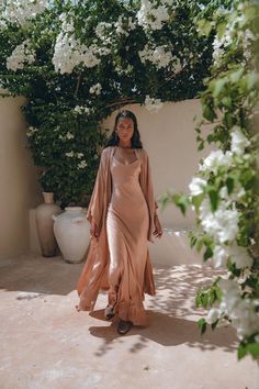 Cannot be happier to introduce you to our new “silk angel wings” bohemian silk slip dress. Its made of pure organic silk, decorated with brass handmade angel wings. This silk bohemian dress is pure love! It can be worn during everyday life and for special occasions as cocktail, party dress. It is Israelite Women, Light Pink Bridesmaid Dresses, Minimalist Dress, Soft Fashion, Smink Inspiration, Silk Maxi, فستان سهرة, Silk Slip Dress, Dresses Lace