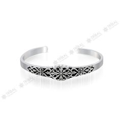 Vintage traditional design handmade 925 sterling silver fabulous chitai work attractive flower design bangle bracelet kada, excellent women's tribal designer jewelry, belly dance jewelry, stylish silver jewelry from Rajasthan India. Metal-925 sterling silver. Item Type- Bangle/Bracelet/ Kada./ cuff bracelet  Size-adjustable.(2-2 to 2-6) Width-1.1 centimeters maximum. Weight-16.280 grams. Stamped-925. Finish-Oxidized. Makes excellent gifting for birthday, mother's day , wedding anniversary, valentines day, father's day. Adjustable Antique Silver 925 Jewelry, Intricate Design Adjustable Jewelry, Bohemian Style Silver Stainless Steel Jewelry, Bohemian Silver Stainless Steel Jewelry, Adjustable Traditional White Gold Bangle, Elegant Stamped 925 Bangle Jewelry, Adjustable Antique Silver Jewelry With Intricate Design, Elegant 925 Stamped Bangle, Ornate Adjustable Jewelry With Intricate Design