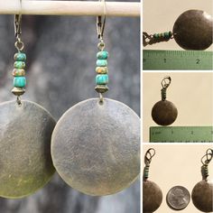 #dropearrings #bohoearrings #bohojewelry #brassearrings #bohemianjewelry #ethnicearrings #dangleearrings #dangleboho #bohemianearrings #earringsdangle #earthyearrings #dangledropearrings #dangle Bohemian Brass Beaded Earrings With Ear Wire, Bohemian Brass Beaded Drop Earrings, Bohemian Bronze Drop Earrings, Bohemian Bronze Single Earring, Bohemian Round Earrings For The Beach, Bohemian Single Drop Earring, Bohemian Bronze Earrings With Ear Wire, Bohemian Earrings With Dangling Beads, Bohemian Bronze Earrings With Dangling Beads