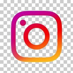 the instagram logo is shown on a transparent background, and it appears to be in color