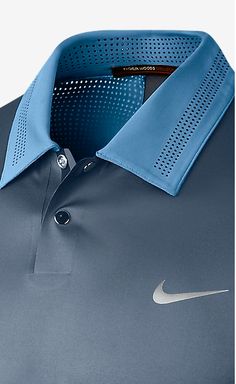 Nike golf Fabric: Body: Dri-FIT 87% polyester/13% spandex. Panels: Dri-FIT 79% polyester/21% spandex. Sportswear Details, Goods Design, Nike Heels, Sports Outfit, Design Jersey, Golf Wear, Polo T Shirts, Golf Fashion, Mens Golf