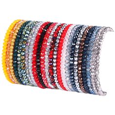 PRICES MAY VARY. Stackable Beaded Bracelet Set：Package includes 24 pieces bracelets in various colors, which can be effortlessly mixed and matched to suit different moods. This collection enables you to exude elegance as you step out onto the streets. High-Quality Materials: Sparkling stackable bracelets feature high-quality 4mm faceted glass beads, which are durable and skin-friendly. The shimmering multi-faceted crystals reflect different colors under different angles of light, making you shin Boho Beaded Bracelets, Stackable Beaded Bracelets, Boho Crystal, Beads Bracelets, Crystal Beads Bracelet, Stackable Bracelets, Gifts For Your Girlfriend, Bracelets For Women, Faceted Glass