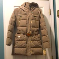 Reposhing This Item I Purchased From @Julianne917. Nwot Tags Fell Off But Never Worn As It Did Not Fit Me Questions? Leave A Comment Below! Down Puffer Coat, Taupe Color, Faux Fur Collar, Puffer Coat, Faux Fur, Puffer, Michael Kors, Jackets & Coats, Jackets For Women