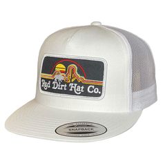 PRICES MAY VARY. Snapback OSFA (One Size Fits All) White/White “Neon Buffalo” Patch Mesh Back Men’s Hat “Red Dirt Hat Company is an Arp, Texas based lifestyle brand worn by everyone from the back porch poets to the musicians, oil field workers, rodeo cowboys, first responders, ranchers and outdoorsmen across the country. We’ve got simple designs that make a statement as well as our very own elaborate designs. Trying to encompass everything that Red Dirt stands for is our main focus.” Retro White Hat With Logo Patch, White Retro Hat With Logo Patch, White Summer Hats With Logo Patch, Summer Snapback Hat With Logo Patch And Flat Brim, Flat Brim Snapback Hat With Logo Patch For Summer, Retro Hat With Flat Bill And Logo Patch, Retro Flat Bill Hat With Logo Patch, White Retro Adjustable Fitted Hat, White Adjustable Retro Fitted Hat