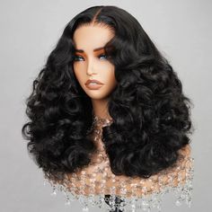 300 Density 5x5 Hd Closure Lace Deep Wave Wigs Human Hair Length:True Length From 16-20inches. Bouncy Hair Styles, Bouncy Curly Wig, Thick Sew In, Bouncy Curls Wig, Thick Wig, Curled Wig, Short Wig Styles, Curl Wig, Short Curly Wig