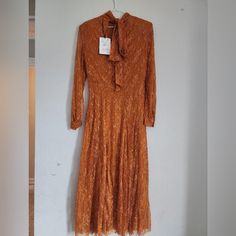 Small But Fits Large Long Evening Dress For Winter Season, Long Evening Dress For Winter, Evening Long Dress For Winter, Brown A-line Midi Dress For Evening, Casual Fall A-line Midi Dress, Spring Party Vintage Maxi Dress, Long Winter Dress For Formal Occasions, Formal Long Dress For Winter, Winter Party Long Dress