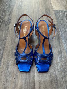 Brand: Gordana Style: SHOES DESIGNER Color: BLUE Size: 8 Other Info: GORDANA - SIZE 38. RETAIL $335. AS IS: SCUFF Model Number: MARIA SKU: 137-13745-279242 CONDITION: GENTLY USED Color Design, Color Blue, Blue, Quick Saves, Color, Design