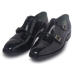 Monk strap shoes for men are one of a kind. Created with a heightened semblance of superior leather and black monk strap finish, it is a pair for everyday wear and is perfect for all occasions. Their appeal lies in their ability to balance the fine line between formal and nonchalant at the same time. In case, at a gathering, you are required to dress sharply but don’t want to look too formal, slip into these shoes. This footwear does not have laces, unlike the traditional lace-up formal shoes. Leather Skin shop’s strapped dress boots are created with extensive attention to detail and are a smart addition to any professional’s closet. With a 6-inch shaft height and a rubber outsole tapped at the back, you can pair these shoes with your formal trousers and shirt to show off your style statem Black Monk Strap Shoes With Leather Sole And Wingtip, Formal Black Monk Strap Shoes With Brogue Detailing, Black Monk Strap Shoes With Brogue Detailing For Formal, Black Patent Leather Monk Strap Shoes For Business, Black Monk Strap Shoes With Leather Sole, Formal Black Leather Monk Strap Shoes, Formal Monk Strap Shoes With Patent Leather, Black Leather Monk Strap Shoes For Formal Occasions, Classic Formal Monk Strap Shoes In Patent Leather