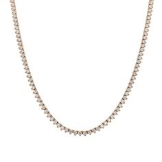 Natural Diamonds Tennis Necklace ( 3.50 ct. t.w. ) in solid 14k Gold Beautiful Diamond Necklace, Diamond Tennis Necklace, 14k Yellow Gold Necklace, Tennis Necklace, Natural Earth, Travel Jewelry, Rose Gold Necklace, Box Chain, White Diamonds