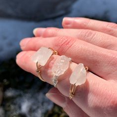 ☾ Rough Rose Quartz Ring ☾ High quality, Rose Quartz Rings - These stackable rings come in bronze or sterling silver ▲ 100% Natural, untreated, high quality crystals ▲ Custom Sized ▲ Stackable This listing is for ONE ring Check out our other crystal rings here: https://www.etsy.com/shop/juicyvibrations/?section_id=32498679 Please contact us with any questions or concerns! We aim to bring you high vibes through our crystals ♡ ▲ ▲ ▲ ▲ ▲ ▲ ▲ ▲ Made to order - You will receive a similar item to what Love Gift Ideas, Pet Collar Charms, Rough Rose Quartz, Crystal Keychain, Rose Quartz Jewelry, Raw Rose Quartz, High Vibes, Rose Quartz Ring, Quartz Jewelry