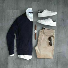 Struggling to mix colors in your casual outfits? Click here for essential tips on how to nail the best color combinations for everyday looks. Herren Style, Outfit Grid, Neue Outfits, Mode Casual, Mens Fashion Casual Outfits, Stylish Mens Outfits, Men Fashion Casual Outfits, Daily Style, Mens Winter Fashion