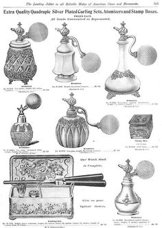 an old advertisement showing different types of vases and other decorative items in black and white