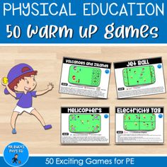 the physical education game for children to learn how to warm up games