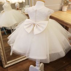 Only $64.99, Flower Girl Dresses Cute White Puffy Toddler Flower Girl Dress Ballgown Pageant Dress #TG7081 at #GemGrace. View more special Flower Girl Dresses now? GemGrace is a solution for those who want to buy delicate gowns with affordable prices. Free shipping, 2018 new arrivals, shop now to get $5 off! Fitted Tulle Dress For Dress-up, Cream Short Sleeve Dress For Dress-up, Spring Floral Applique Ball Gown Dress, Lace Princess Dress Ball Gown For Dress-up, Spring Ball Gown Dress With Floral Applique, Tulle Dress With Lace Trim For Dress-up, White Short Sleeve Dress For Dress-up, Spring Fancy Dress Tulle Ball Gown, Spring Tulle Ball Gown For Fancy Dress