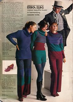 Kathy Loghry Blogspot: The Big Book Catalog Series - Part 8 1971 Revisited!! Early 70s Fashion, Jcpenney Catalog, Big Books, 1900s Fashion, Gaucho Pants, Swinging Sixties