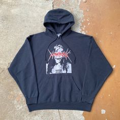 Lil Xan Total Xanarchy Hoody Sweatshirt Black Size Xl Artist Music Horror. Condition Is Used, Pre-Owned. Please Note General Wear Along With Color Fade Present. Tagged Men's Size Xl Regular Fit Hoody Measures Approx. W:25.5'' X L:27''. Iron-On Graphic. Measurements Top Collar To Bottom Hem [ Total Length] 27'', Pit To Pit [Chest] 25.5'', Sleeve 23''. I Measure From Top Shoulder To Lower Bottom & Armpit To Armpit Laying Flat. All Used Items Are Recently Washed If Not Brand New. Thank You For Look Lil Xan, Artist Music, Men Sweater, Man Shop, Sweatshirts Hoodie, Collar, Sweatshirts, Music, How To Wear