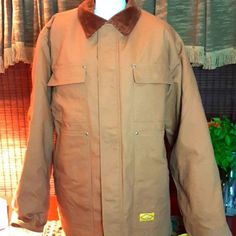 Clean No Impefections New Have Jacket Brand New Heavy Zipper And Hook Many Deep Pockets Inside And Out Cotton Polyester Measures 38 L 28 W Out To Out Sleeves Are 22l Cordury Collar Made To Last . Coat Waterproof, Work Coat, Jacket Brands, Inside Pocket, Mens Jackets, Jackets & Coats, Man Shop, Zipper, Brand New