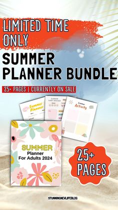 the summer planner bundle is on sale