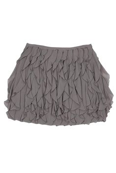 Current Boutique-Club Monaco - Grey Ruffle Miniskirt Sz 8 Chic Mini Skirt, Mini Skirt Style, Ruffle Mini Skirt, Chic Shop, Buy Shoes Online, Clothing Retail, Skirt Style, Silk Tank, Club Monaco