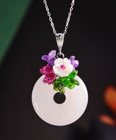 Beautiful White Sterling Silver Jade Ping Buckle Pendant NecklaceMade of fine Sterling Silver Jade Ping Buckle.Measurement: 4.2cm/1.638" * 2.5cm/0.975". Matches easily with daily hairstyle, dresses & Shirts Daily Hairstyles, Jade, Buckle, Pendant Necklace, Sterling Silver, Pendant, Silver