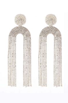 Enhance your elegance with the gemstone-studded Geometric U Jellyfish Inspired Tassel Earrings, a glamorous accessory that effortlessly adds sophistication to your outfit. Featuring intricate geometric patterns and graceful tassel detailing, these earrings will enhance your glamour and appeal. Whether you're attending a chic beach party, a stylish cocktail party, or any special occasion that calls for a unique and alluring accessory, these earrings are the perfect choice. Birthday Accessories, Elegant Birthday, Gemstone Studs, Vintage Bridal, Fringe Earrings, Rhinestone Earrings, Long Chain, Elegant Earrings, Ladies Party