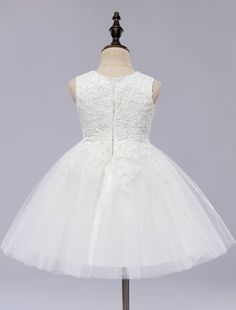 Silhouette Princess Neckline Jewel Hemline/Train Knee-Length Back Details Zipper Fabric Tulle, Satin Fabric Embellishment Embroidered Sleeve Length Sleeveless Fully Lined Yes Season Spring, Summer, Fall, Winter Weight 0.50kg Sleeveless Embroidered Princess Dress For Dress-up, White Princess Embroidered Dress, White Princess Style Embroidered Dress, White Embroidered Princess Dress, White Lace Dress With Back Zipper, Sleeveless Embroidered Princess Dress For Party, Fitted White Sleeveless Dress For Dress-up, Sleeveless Lace Dresses For Dress-up, Sleeveless Lace Dress For Dress-up Occasions