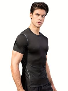 Introducing the latest in athletic wear, our 3Pack Mens Athletic Tshirts are designed for performance and comfort. Whether you're hitting the gym, going for a run, or just lounging around, these breathable and stretchy short sleeve shirts are perfect for any activity. Here are 5 benefits of our Athletic Tshirts: Made with high-quality polyester material for maximum durability keyword Designed with a high stretch fabric for ultimate comfort and flexibility throughout your workout keyword Features a crew neck collar for a classic sporty look keyword Suitable for all seasons, making it a versatile addition to your wardrobe keyword Easy to care for with hand wash or professional dry clean instructions keyword Don't settle for anything less than the best when it comes to your athletic wear. Upg Black Athleisure T-shirt For Sports, Black Athletic Fit T-shirt For Running, Black Crew Neck T-shirt For Running, Sporty Dri-fit T-shirt For Workout, Sporty Short Sleeve Activewear For Running, Fitted Breathable T-shirt For Athleisure, Crew Neck Sports Activewear, Short Sleeve Dri-fit Sportswear, Casual Sports T-shirt With Snug Fit