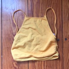 Yellow/Orange Trendy Orange Tops From Urban Outfitters, Cheap Yellow Tops From Urban Outfitters, Casual Yellow Top From Urban Outfitters, Urban Outfitters Yellow Cotton Top, Yellow Urban Outfitters Crop Top, Urban Outfitters Tops, Crop Tank, Urban Outfitters, Orange