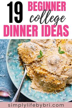 college dinner ideas Quick College Dinners, College Dinner Ideas, Easy Dinner Recipes For One, College Meal Planning, College Dinner