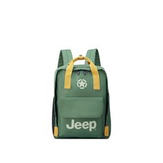 Engineered with Durable Recycled Polyester to seamlessly transition from school to outdoor casual adventures, this Jeep Tote Backpack has everything you need to maintain your classic rugged Jeep style.Engineered with Durable Recycled Polyester to seamlessly transition from school to outdoor casual adventures, this Jeep Tote Backpack has everything you need to maintain your classic rugged Jeep style. How do you accessorize? Check out our ACCESSORIES GUIDE for essential tips to elevate your style Rectangular Casual Backpack For Hiking, Casual Green Rectangular Backpack, Durable Casual Bags For Hiking, Casual Durable Bags For Hiking, Durable Casual Hiking Bags, Green Casual Backpack For Back To School, Casual Green Backpack For Back To School, Casual Durable Hiking Bags, Functional Backpack With Logo For Everyday Use