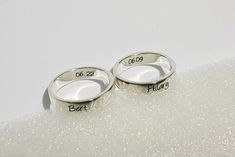 "✤ Unique and personalized, you can add name, date, initials, quote, signature, handwriting, picture, etc. Make it only one piece on the world. ✤ This list for one ring if you want 2 rings or more please select in quantity. ✤ Can engrave both inside and outside 20 characters limit (inside + outside < 20 characters, all sign and symbols are counted) If you want to engrave more than 20 characters, please buy this list >> https://www.etsy.com/listing/725423787/extra-engrave-characters ✤ Ma Meaningful Silver Jewelry With Custom Text, Classic Jewelry With Custom Text For Anniversary, Minimalist Jewelry With Custom Text For Anniversary, Custom Text Silver Jewelry For Promise Ring, Customizable Couples Jewelry For Anniversary, Personalized Silver Jewelry With Custom Text, Meaningful Silver Engraved Ring For Anniversary, Classic Silver Jewelry With Custom Text, Personalized Silver Rings For Anniversary