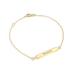 The Florence bracelet is perfect bar bracelet. We desineist for a bride, as a gift from her mother in law. She wanted something classic and yet modern for a daily use. It came out so perfectly that we decided to create an entire series of it. Add a personal touch to the Florence bracelet with our famous star setting or tell us a word, name or sign you wish to engrave. If you can dream it-we can make it happen. All features can be customized! Talk to us, we love making custom designs. Our jewelry is carefully handmade in our atelier Our diamonds are conflict free To order by phone click here>> +972(0)722991000 Dainty Engraved Nameplate Bracelet, Elegant White Gold Name Bracelet With Engraving Option, Dainty 14k Gold Engraved Bracelets, Dainty Engraved Yellow Gold Bracelet, Classic Everyday Gold Bracelet Engraved, Classic Gold Bracelet With Engraving Option, Classic White Gold Name Bracelet With Engraving Option, Elegant Sterling Silver Name Bracelet With Engraving Option, Everyday 14k Gold Engraved Bracelet