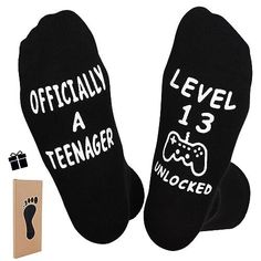 30 Days Return Policy Fast Delivery Trusted seller Birthday Gift for Men Him Boyfriend Kid Son 13 Year Old Teenage Large Age-13 Product Description cotton Imported Pull On closure Machine Wash Gifts for 13 Year Old Boys: These funny socks are perfect best gifts for 13 year old boys. Gifts for 18 Year Old Men:These fun socks are also new birthday gifts for teenage boys. Gifts for 21 Year Gamer:This is a new gifts for gamer, Shipping Returns Payment Shipping Shipping is FREE to all addresses other Funny Socks, Birthday Gifts For Boys, Teenage Boys, Sock Gifts, Mens Birthday Gifts, Grandpa Gifts, Cool Socks, Gift For Men, Gifts For Boys