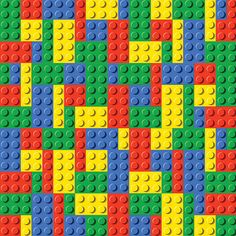 the lego pattern is made up of many different colored blocks