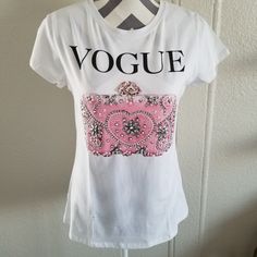 Beautiful Fashion T-Shirt With Rhinestones And Gems, Designed In Italy, Excellent Quality,95% Cotton, 5% Elastane,Fast Shipping ,Fits True To Size Casual Rhinestone T-shirt For Summer, White Embellished Crew Neck T-shirt, Casual Summer T-shirt With Rhinestones, Trendy White Tops With Rhinestones, Casual White T-shirt With Rhinestones, Summer Cotton Tops With Rhinestones, Summer Cotton Top With Rhinestones, Spring Short Sleeve T-shirt With Rhinestones, Spring Short Sleeve Rhinestone T-shirt