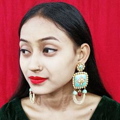 These are a beautiful pair of Earrings, made with beautifully white beaded Kundan. These earrings work well with all types of clothing, whether it be formal attire or a casual party. Eye-catching and unique jewellery that will set you apart. Gift this piece to a loved one, and see their face light up with joy. Best for gifting or for personal use, wear it to any occasion and be in the spotlight. Types Of Clothing, Saree Jewellery, Silver Pooja Items, Glass Bangles, Silver Toe Rings, Gold Chain With Pendant, Kundan Earrings, Face Light, Silver Anklets