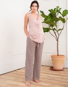 Seraphine's full length jersey pajama set is super-cozy and stylish with a flexible fit, perfect for any stage of the new mama journey. Maternity Pajama Set, Gifts For Pregnant Women, Maternity Pajamas, New Mama, Sleep Wear, Pyjama Set, Gifts For New Moms, Pregnant Women, Shirts & Tops