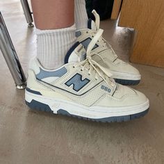 Women’s Size 6! Worn Once New Balance 550 All Colors, Light Blue New Balance 550, Indigo New Balance 550, New Balance 550 Outfit, New Balance 550 University Blue, New Balances, New Balance 550 Vintage Indigo, New Balance Aesthetic, Trendy Shoes Sneakers