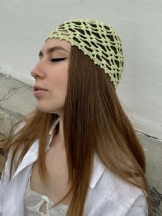 Crochet Summer Hat, Summer Beanie, Skull Hat, Festival Accessories, Handmade Hat ----------------------------------- Enhance your style with this exquisite handmade lace beanie. Its delicate, airy design adds elegance to any outfit, perfect for those who appreciate unparalleled craftsmanship, unique boho aesthetics, and vintage style.  Expertly crafted with meticulous attention to detail, this lace beanie is a versatile addition to your wardrobe, suitable for any season, especially summer.  Avai Bohemian Lightweight Crochet Hat, Lightweight Crochet Hat One Size, Fitted Yarn Beach Hat, Adjustable Spring Beanie Cap, Bohemian Lightweight Hat, Spring Crochet Cap Hat, Spring Crochet Cap Hat One Size, Trendy Handmade Mini Hats One Size, Trendy Crochet Hat, One Size Fits Most