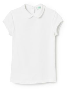 Cassandra Polo – The Kolve Classic Fitted Short Sleeve Top In Solid Color, Preppy Collared Blouse For Workwear, Fitted Polo Collar Top For Work, Fitted Tops With Polo Collar For Work, Spring Classic Fitted Short Sleeve Top, Classic Fitted Short Sleeve Top For Spring, Classic Fitted Short Sleeve Top For Summer, Classic Tops With Striped Fold Down Collar, Classic Tops With Striped Folded Collar