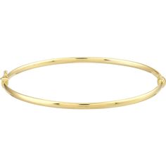 Olas d'Oro 7.25 Bracelet - 14K Yellow Gold Polished Hinged Bangle Yellow Gold Bangle, Snap Lock, Subtle Elegance, Tennis Necklace, Gold Bangle, Timeless Accessories, Gold Polish, Hinged Bangle, Metal Bracelets