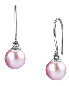 These elegant pearl earrings feature two pink freshwater cultured pearls on 14K gold backings. These pearls are AAAA quality with very high luster.
These earrings come packaged in a beautiful jewelry gift box with an official certificate of authenticity. Feminine Dangle Pearl Earrings For Formal Occasion, Feminine Formal Pearl Dangle Earrings, Pink Drop Pearl Earrings For Formal Occasions, Pink Pearl Earrings For Formal Occasions, Elegant Pink Pearl Earrings For Formal Occasions, Elegant Pink Earrings For Gift, Classic Pink Earrings For Anniversary, Pink Hypoallergenic Earrings For Formal Occasions, Hypoallergenic Pink Jewelry For Formal Occasions